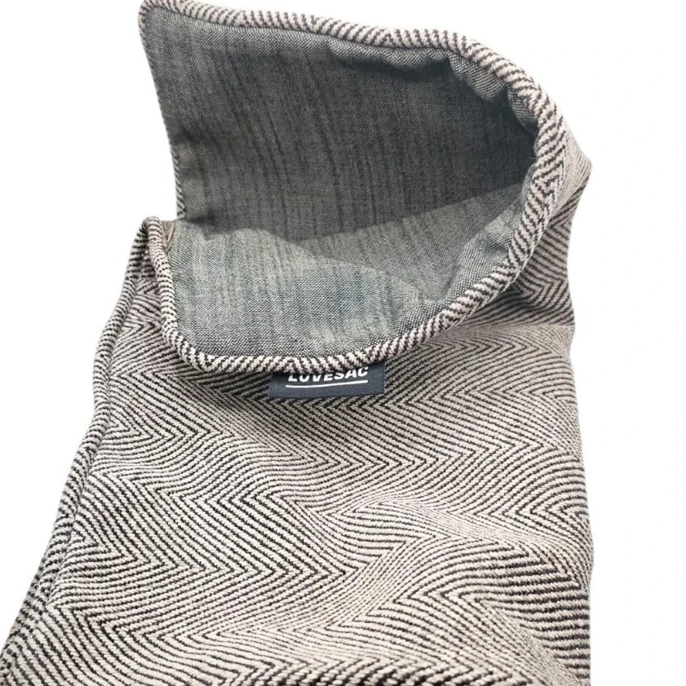 LoveSac Sectional PILLOW -COVER ONLY- Dual-Sided‎ Linen Blend/Tweed Herringbone